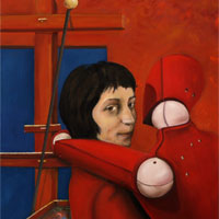 La peintre Magalie Cazot